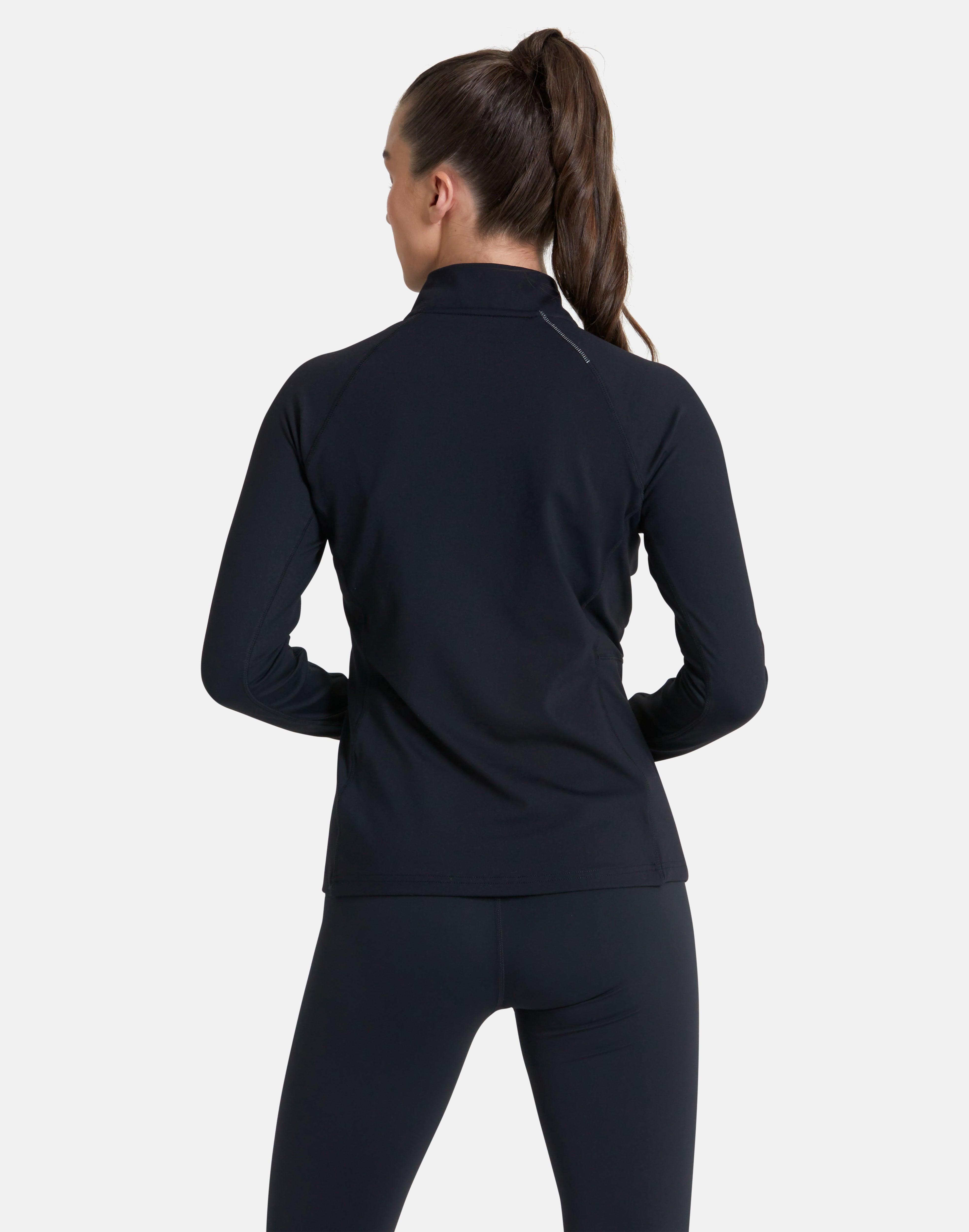 Relentless 1/4 Zip in Black - Midlayer - Gym+Coffee IE