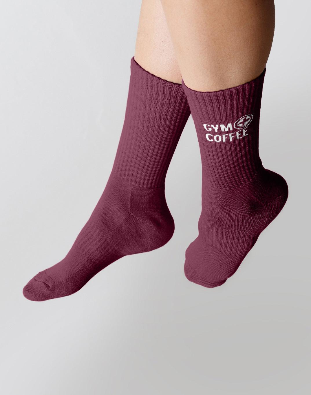 Sports Socks in Burgundy - Socks - Gym+Coffee IE