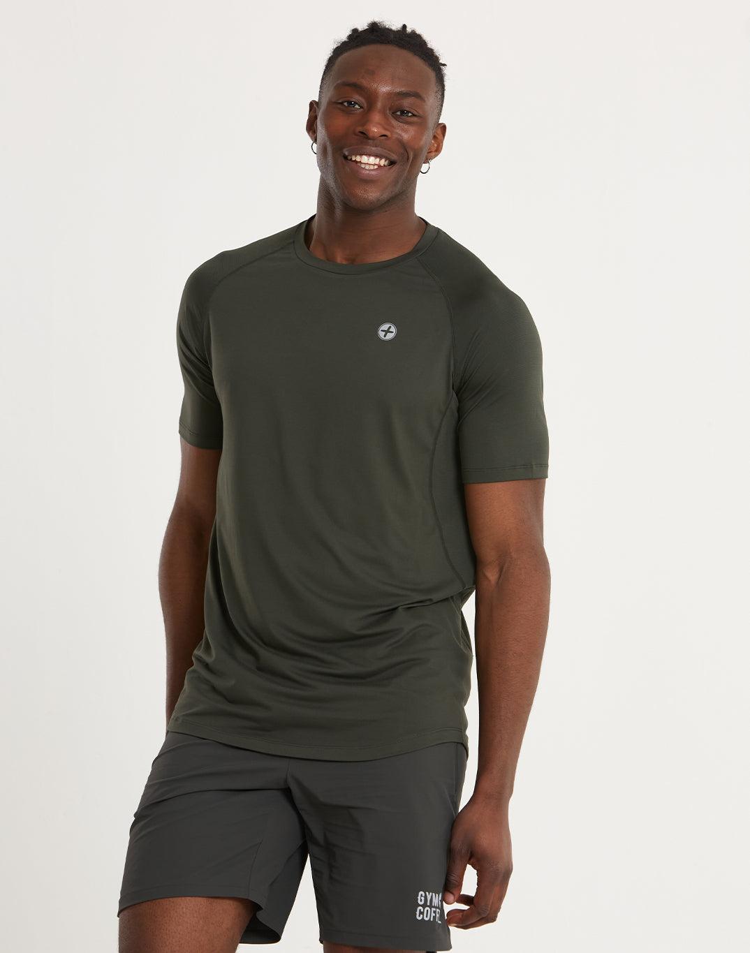 Surge Tee in Khaki - T-Shirts - Gym+Coffee IE